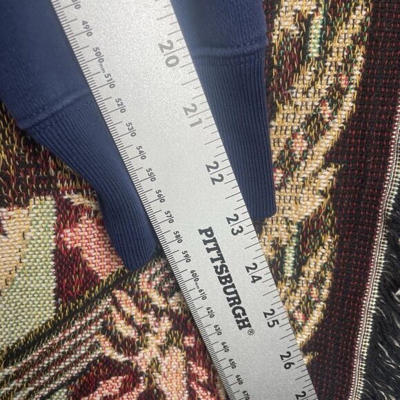 Champion Reverse Weave Women’s Warm Up Blue Hoodie Small Sweatshirt Embroidered - Picture 9 of 9